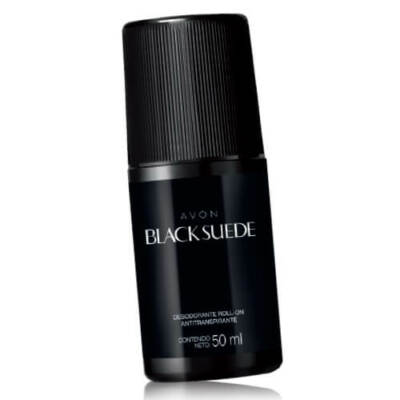 BLACK SUEDE COLONIA PARA CABALLERO DE AVON SET PIEZAS ROLL ON Y COLONIA  75 ml