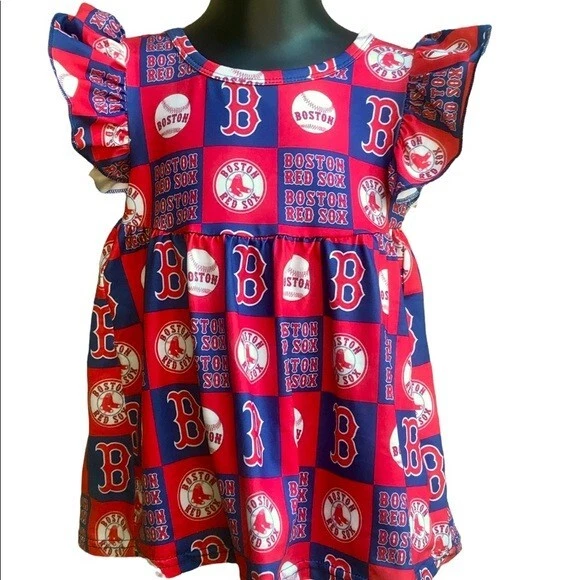 Boston Red Sox 2 piece set for toddlers/ baby girls - Image 2 of 4