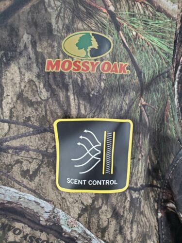 Mossy Oak Men's Size 38-40 Tech Hoodie w/Face Gaiter Zipper Pockets, Camo NWT - Picture 6 of 9