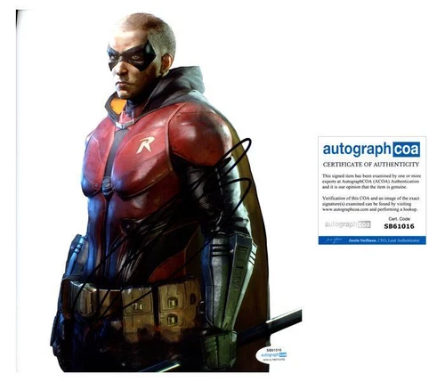 Troy Baker "Batman: Arkham Knight" AUTOGRAPH Signed 'Robin' 8x10 Photo ACOA