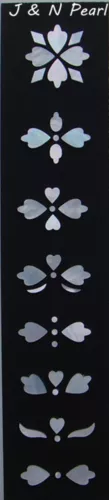 Hearts & Flowers Mother of Pearl Fingerboard Inlay for Gibson Style Banjos