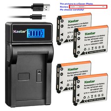 Kastar Battery LCD USB Charger for Fujifilm FinePix T400 T410 T500 T560 XP10