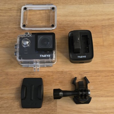 ThiEYE T5e 4K WiFi Action Camera Bundle 2 Batteries Charger Waterproof Case