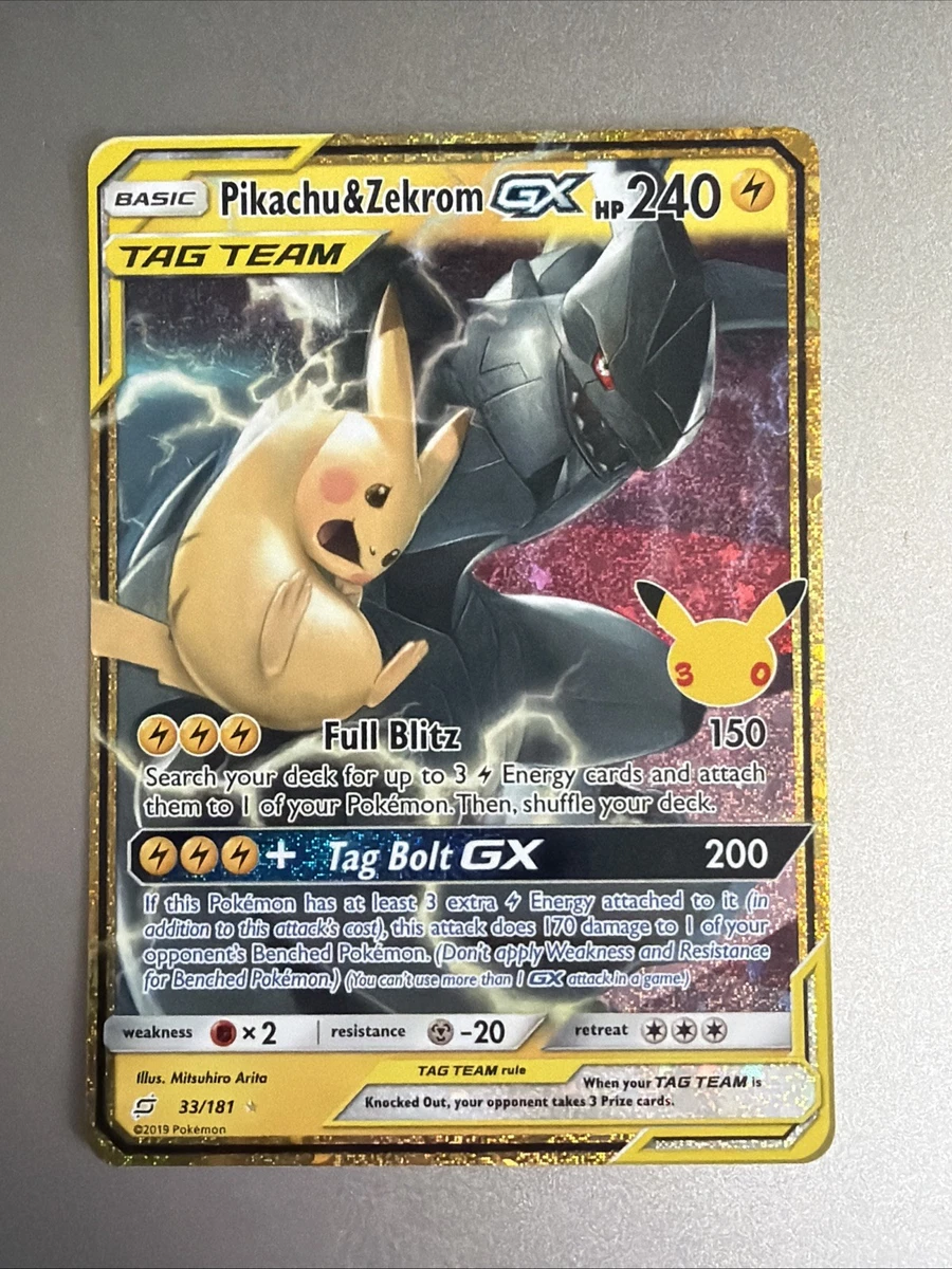 Pikachu & Zekrom GX 33/181 Sm-Team Up for sale | eBay