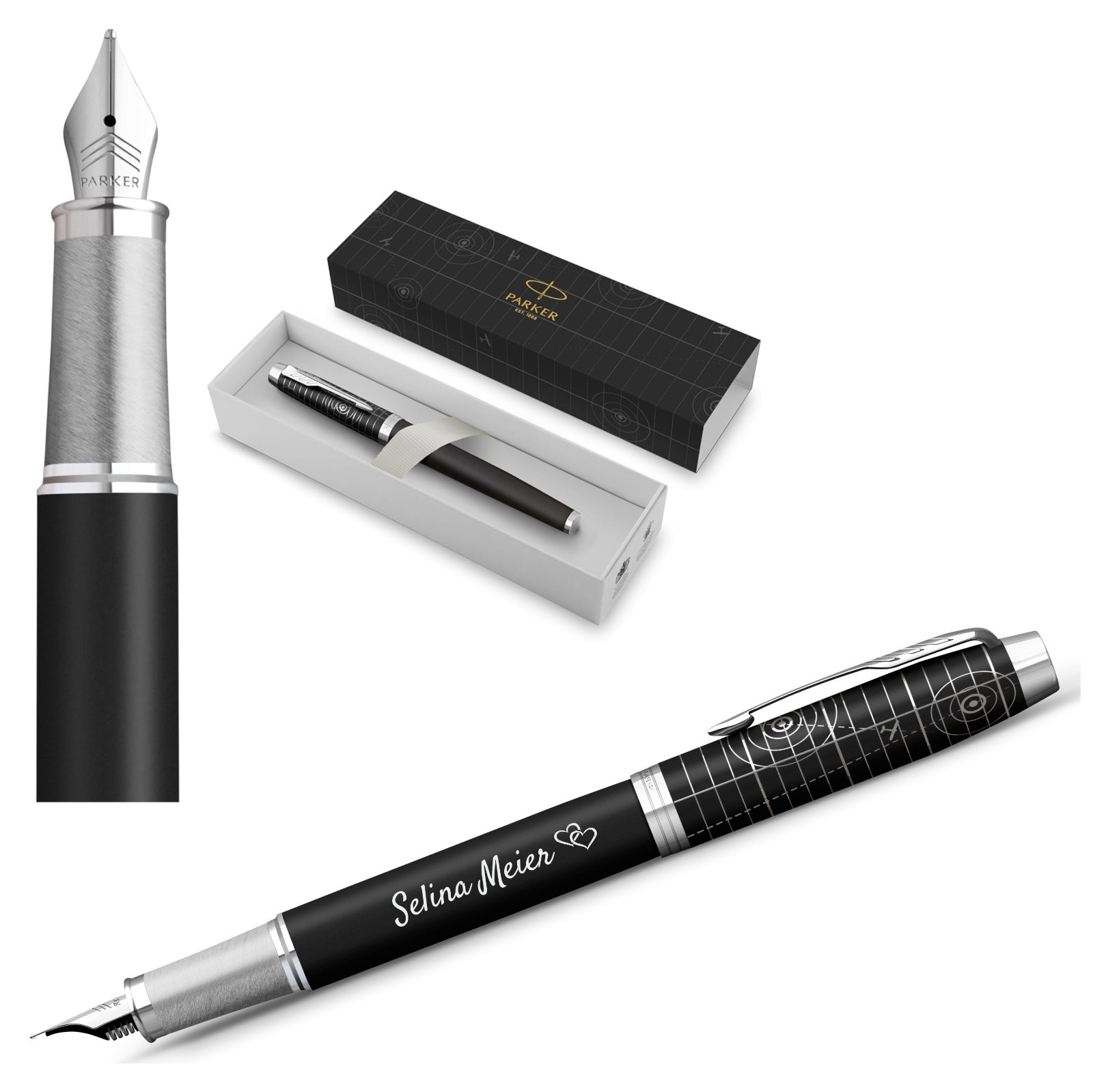 Parker IM Füllfederhalter–Legacy of Flight, personalisiert mit Gravur Geschenk