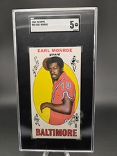 1969-70 Topps #80 Earl Monroe - Rookie Card......SGC Excellent