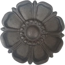 Ornamental Cast Iron Medallion - Weld on Decor ( 5 in Pack)