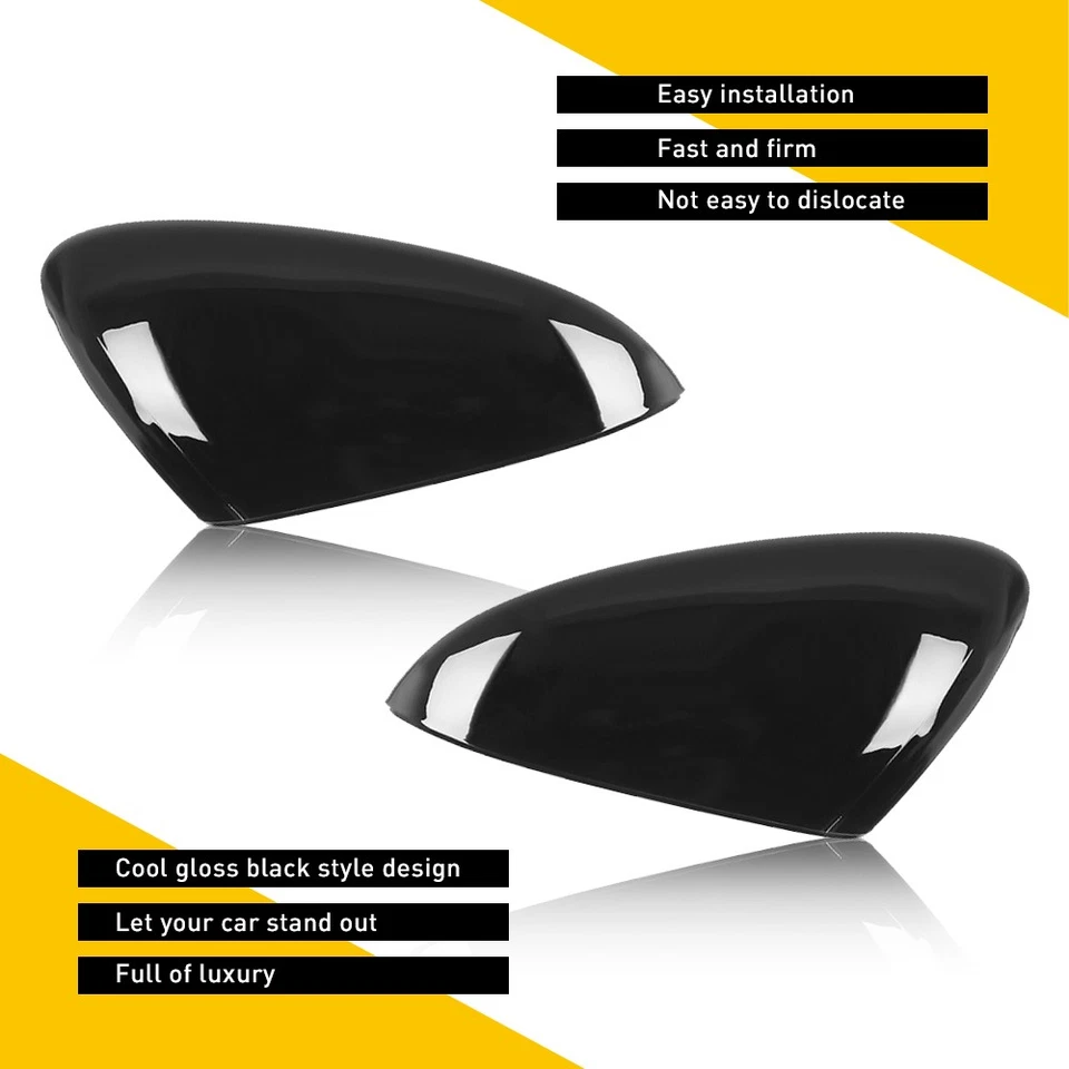 4xDriver & Passenger Side Rearview Mirror Cover Cap For Ford Fusion 02RVP1201ABK — 第 3/4 张图片