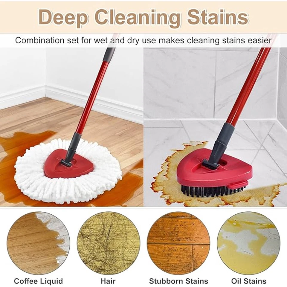 360° Rotating Replacement Mop Base Parts Refill Head Disc For O-Cedar Easy Wring - Image 2 of 4