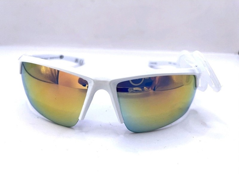 Foster Grant Active Cycling Shield Wraparound Sunglasses White/Smoke UV400
