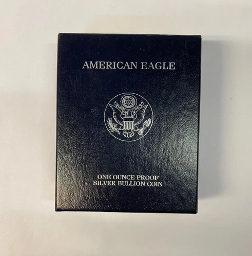 1999 - P -  American Eagle Silver Dollar Bullion Proof Box & COA