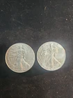 Silver Eagles 2016 American Silver Eagles Lot Of 2
