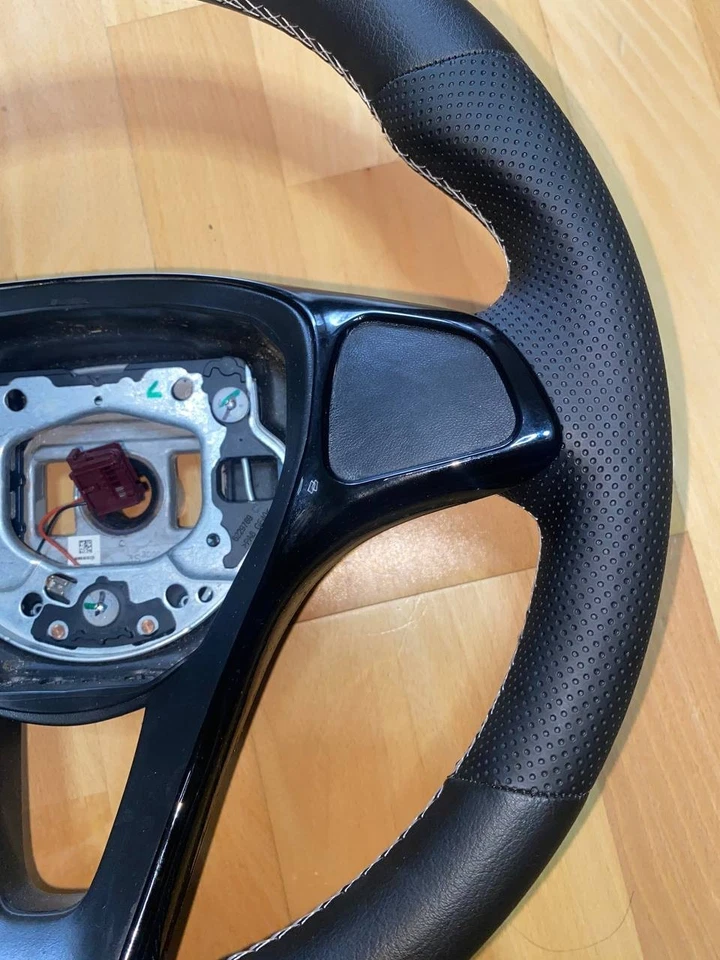 Lenkrad Leder Mercedes Vito Tourer V-220 W447 A0004601803 W117 W205 NEU Bezogen - Bild 4 von 4