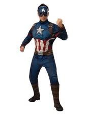 Avengers End Game: Disfraz de Capitán América Deluxe para Adulto - XL - Rubíes