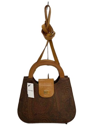 ETRO ETRO Shoulder Bag Leather BRW Leather Switch Paisley Pattern