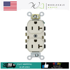 Leviton 20-Amp 125-Volt Duplex Receptacle   Commercial Grade   Self Grounding