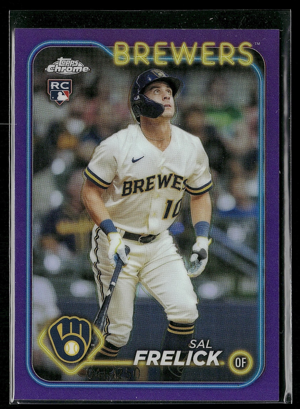2024 Topps Chrome -Sal Frelick #39 Purple Refractor  /250 (RC)  CC130