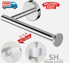 Toilet Paper Holder Wall Mount Tissue Handle Stainless Steel, Bathroom, Kitchen