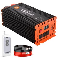 3000 Watt Power Inverter 12V DC to 110V/120V AC Converter Peak Power 6000W Ca...