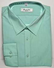 Amanti Mint Green Slim Fit Men's Dress Shirt New Convertible Cuff