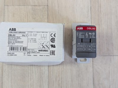 ABB D BL 80 Verteilerblock 80a einpolig Neu 