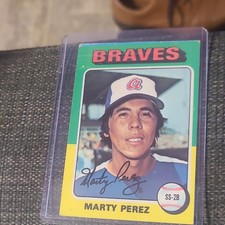 Topps 1975 Marty Perez #499 Atlanta Braves Base Set MLB Baseball Card