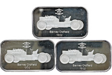Vintage Fast Fords Barney Oldfield Ford Car 1902 1 oz 999 Silver Bar Bullion 97.42 per troy oz
