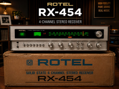 ROTEL RX-454A  RaRe  Boxed Stereo Receiver German Edition