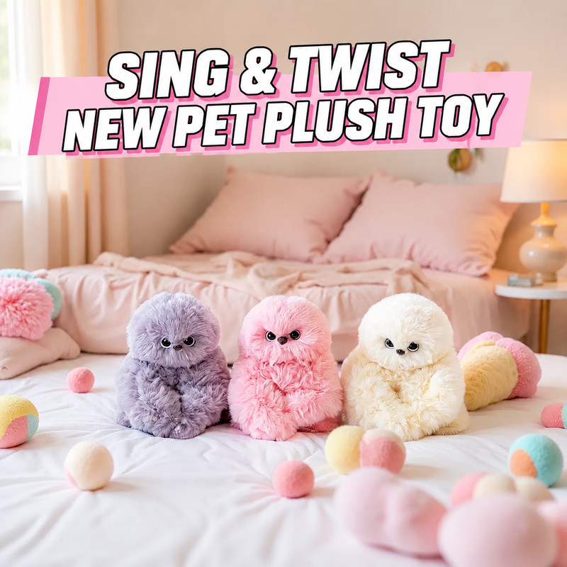 Mirumi AI Interactive Owl Plush Toy Talking Repeating Singing Bag Pendant
