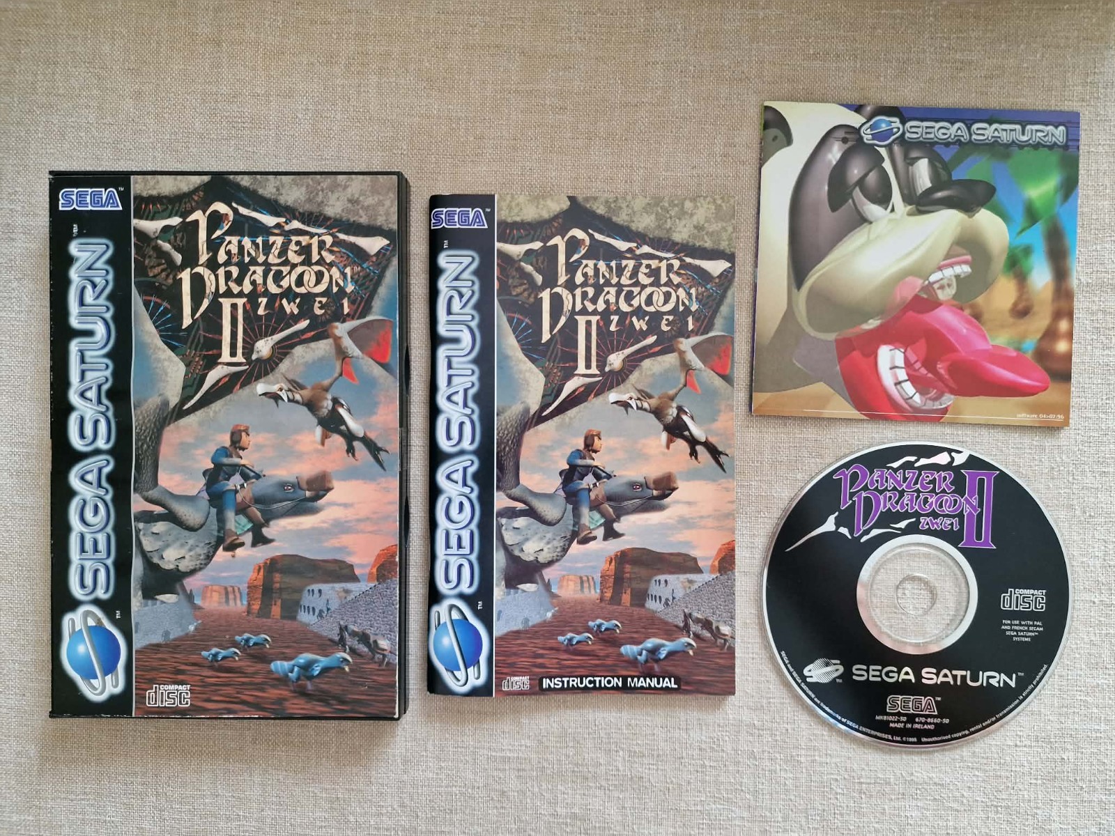 Panzer Dragoon Zwei II 2  - Sega SATURN  - PAL FR  Complet TBE avec pub
