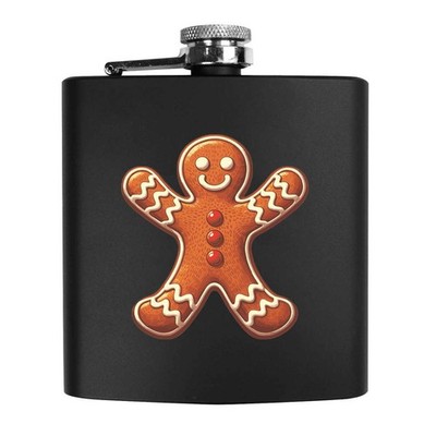6 Unzen (170 ml) ''Lebkuchenmann mit roten Knöpfen'' Taschen Flachmann (HP00033782)