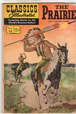 Gilberton Comics Classics Illustrated The Prairie Book #58 HRN 167 Low Grade