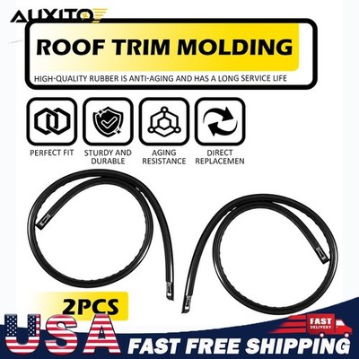For Honda Civic 2016-21 Pair Black Exteriors Roof Trim Molding Kit 74316-TBA-A11