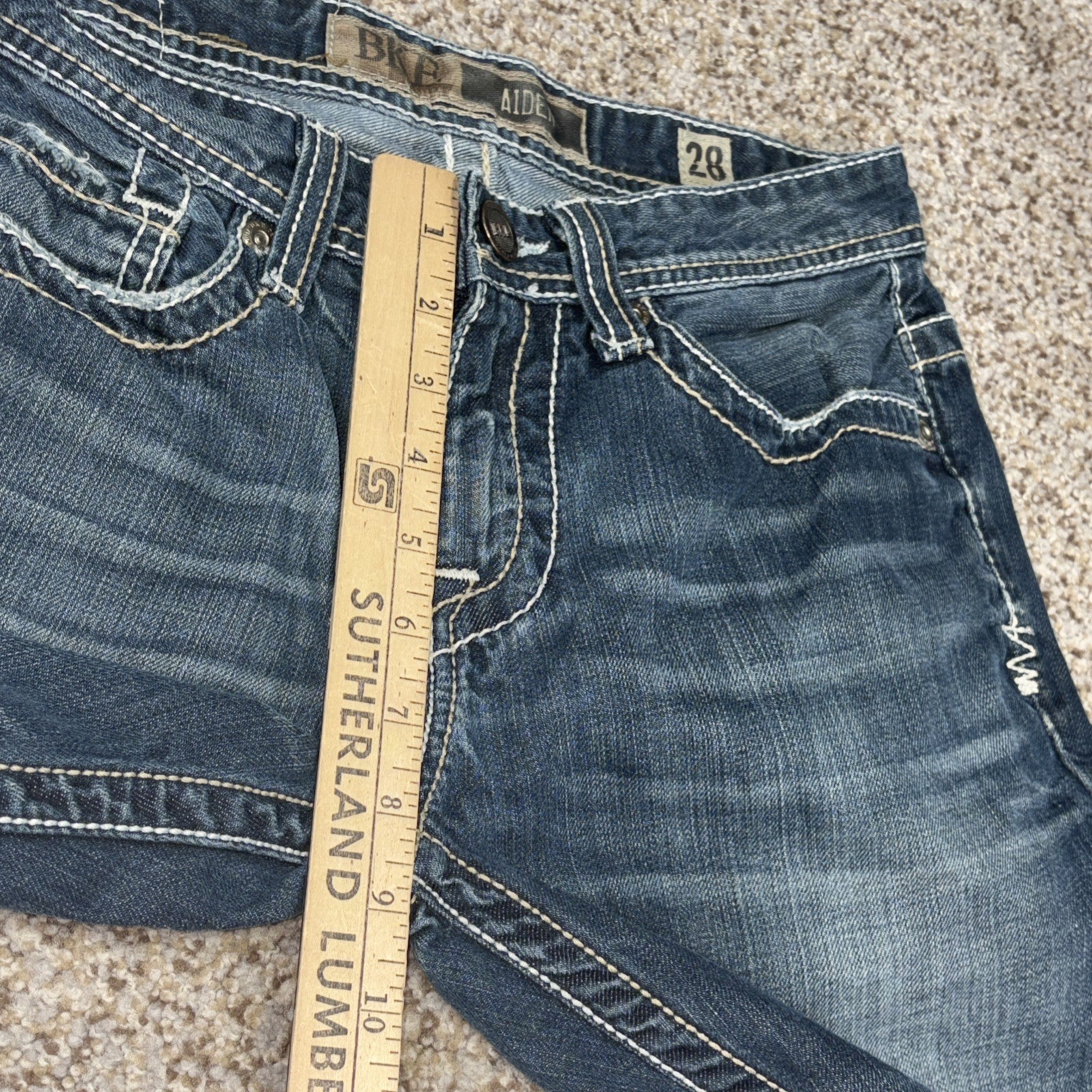 BKE Aiden Mens 28 X 29 Blue Demin Jeans - View 9