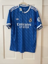 Authentic Adidas Real Madrid Soccer Jersey Mens Size Large Away Kit