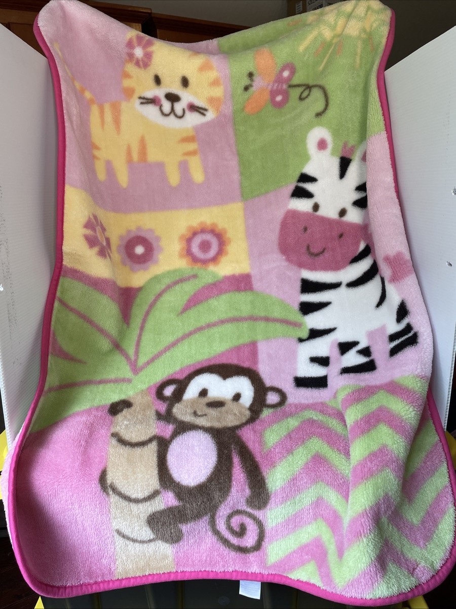 Garanimals Monkey Zebra Tiger High Pile Plush Jungle Animals Baby