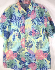 IZOD Saltwater-Mens Hawaiian Shirt-XL Extra Large-Button Down-NEW w/Tags Floral