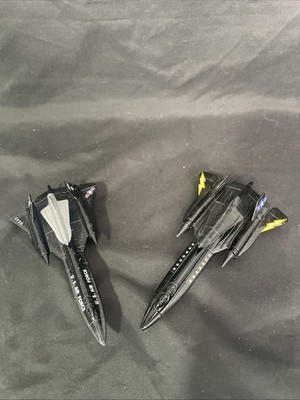 VINTAGE 2 LOCKHEED SR-71'' AIRPLANE WITH SHUTTLE ~ BLACK S4