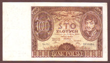 POLAND  100 Zlotych  1934