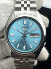 Vintage Seiko 5 Automatic Tiffany-Blue Men's Watch 7009 Day/Date