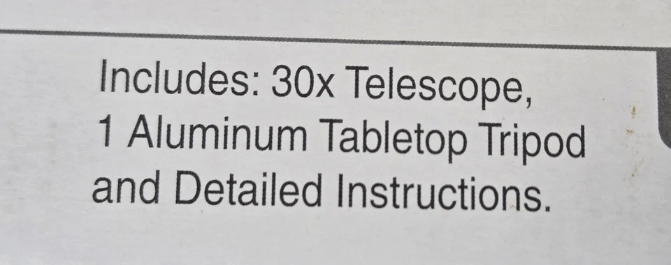 Smithsonian STEM 30x Telescope With Aluminum Tabletop Tripod And Cap - Image 4 of 4