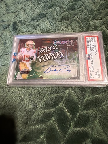 Brock Purdy Graffiti Graphics-silver Prismatic Signed Card 9/10 PSA