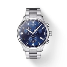 Tissot Chrono XL Quartz Blue Dial Stainless Steel Men's Watch T1166171104701