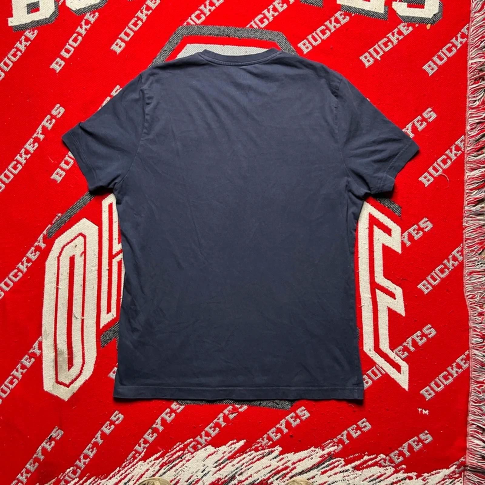 Vintage Reebok Navy Blue Plain T-shirt | L image 3