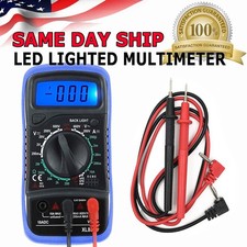 Digital Multimeter Ac Dc Voltmeter Ammeter Ohmmeter Volt Tester Meter With Batt Digital Multimeter Ac Dc Voltmeter Ammeter Ohmmeter Volt Tester Meter With Batt