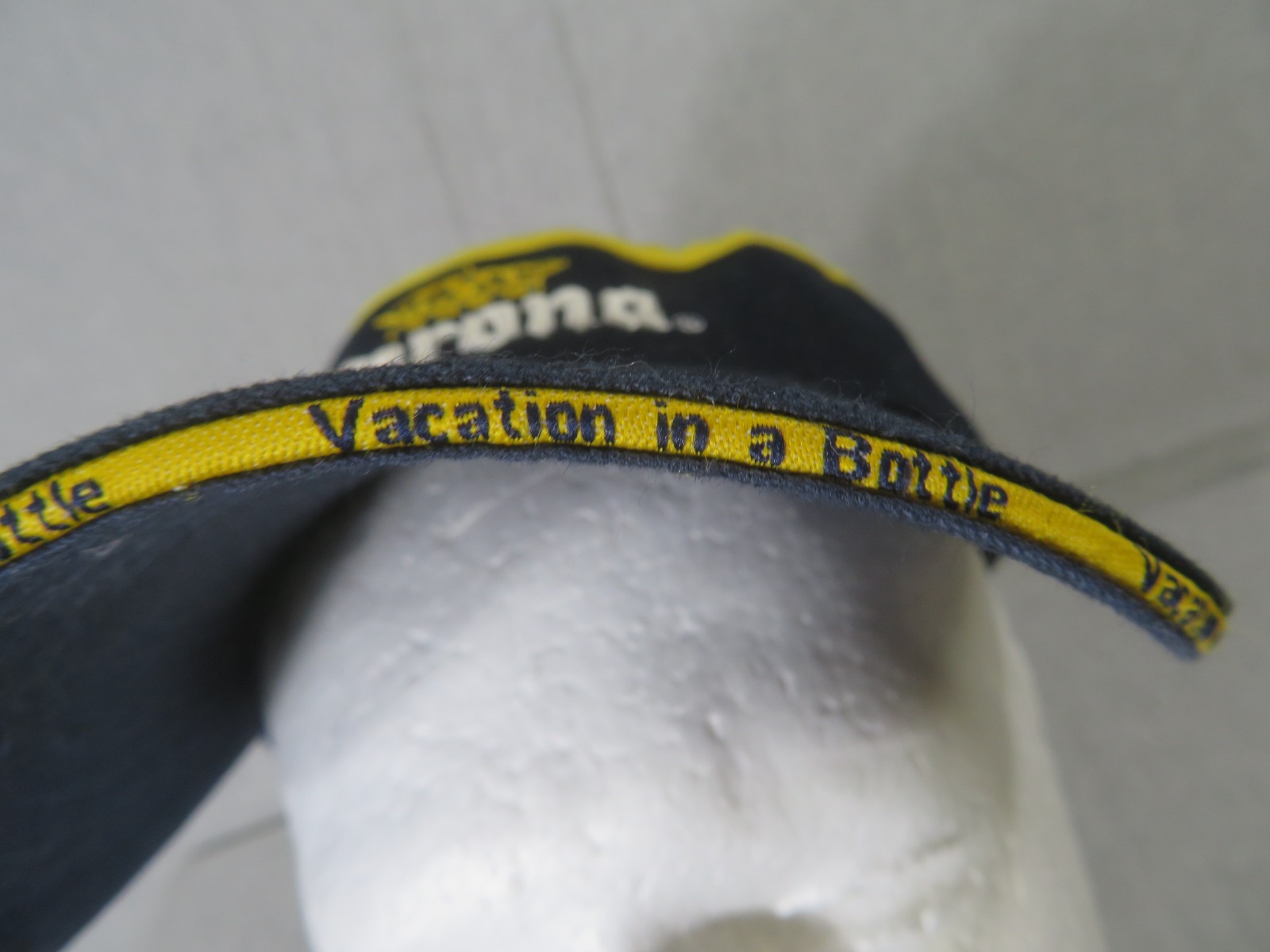 Corona Visor Cap Hook & Loop Adjustable Blue with… - image 3