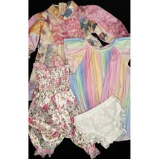 Large 7-piece Baby Girl Outfit Bundle  Baby Size 6-12 M