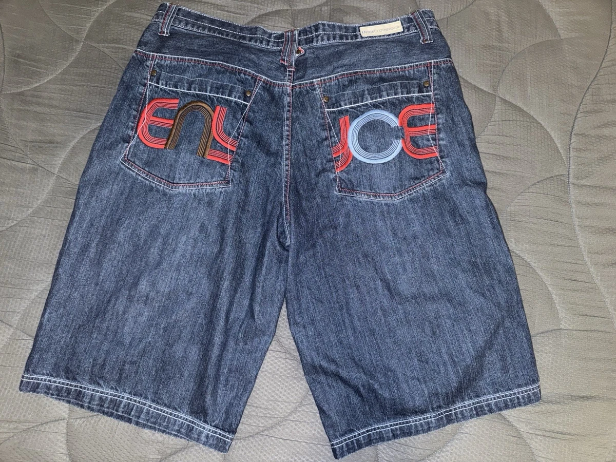 Short Vintage ENYCE Homme Taille 38 Bleu – Type Carpenter – Petites Taches (AS-IS)
