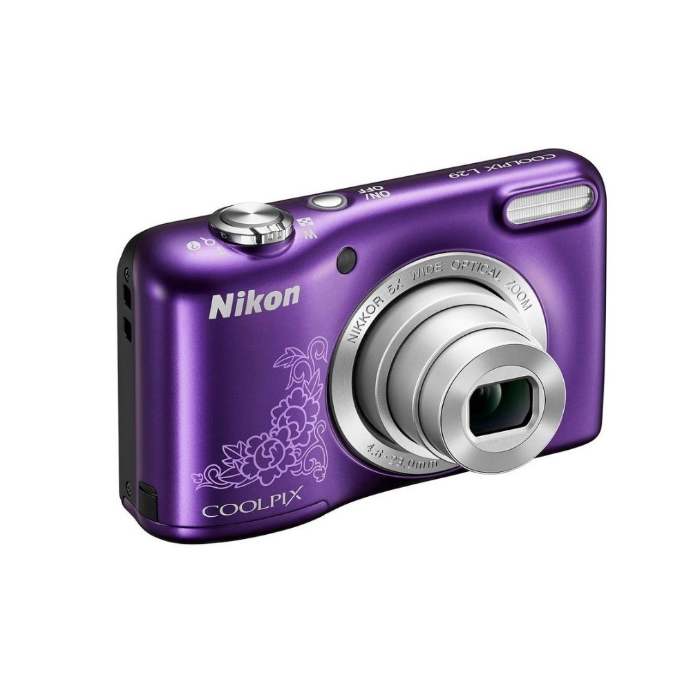 NIKON Coolpix L29 Digital Camera 16.1 MP 5x Optical Zoom 720p HD