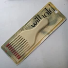 Vintage Wilhold Wavy Hair Lift Pick Comb White Hot Pink Colour Dip Rare Sealed